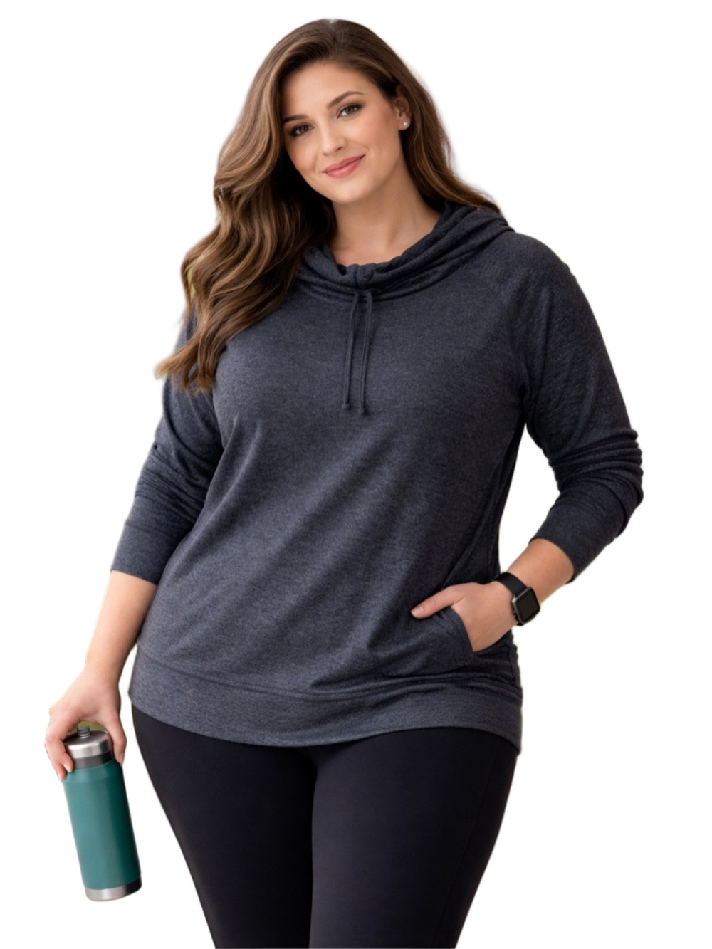 Champion women’s Dark Gray Loose Hoodie